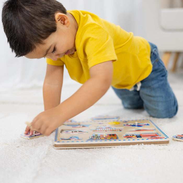 Melissa & Doug Vehicles Sound Puzzle