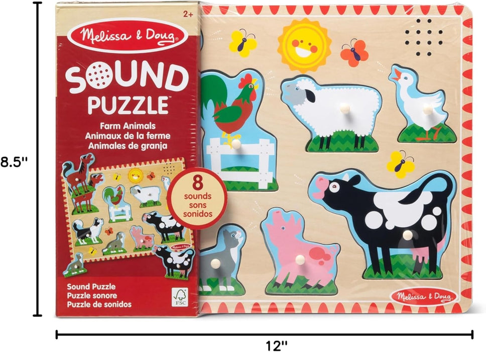 Melissa & Doug Farm Animals Sound Puzzle