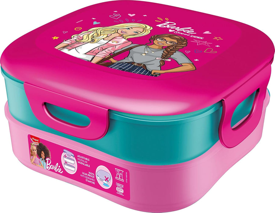 Maped 2-Compartment Picnik Lunch Box, Barbie