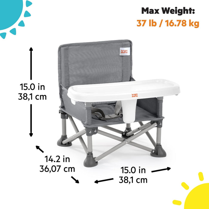 Summer Infant by Bright Starts Pop n Sit Portable Booster - Gray