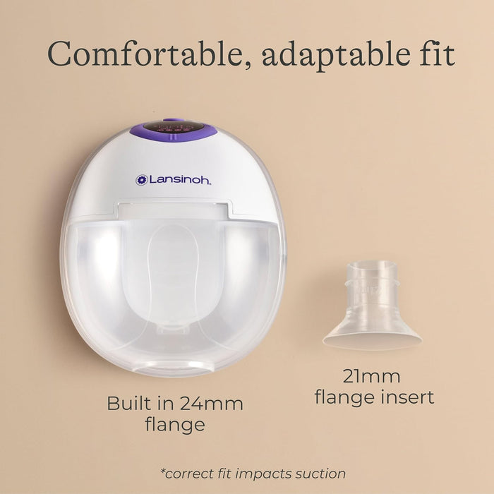 Lansinoh Discreet Duo Wearable and Hands-Free Breast Pump