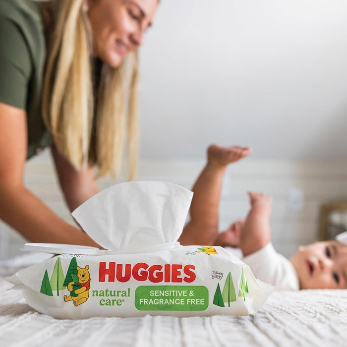 Huggies Natural Care Sensitive Baby Wipes, Unscented, 1 Soft Pack (184 Wipes Total)