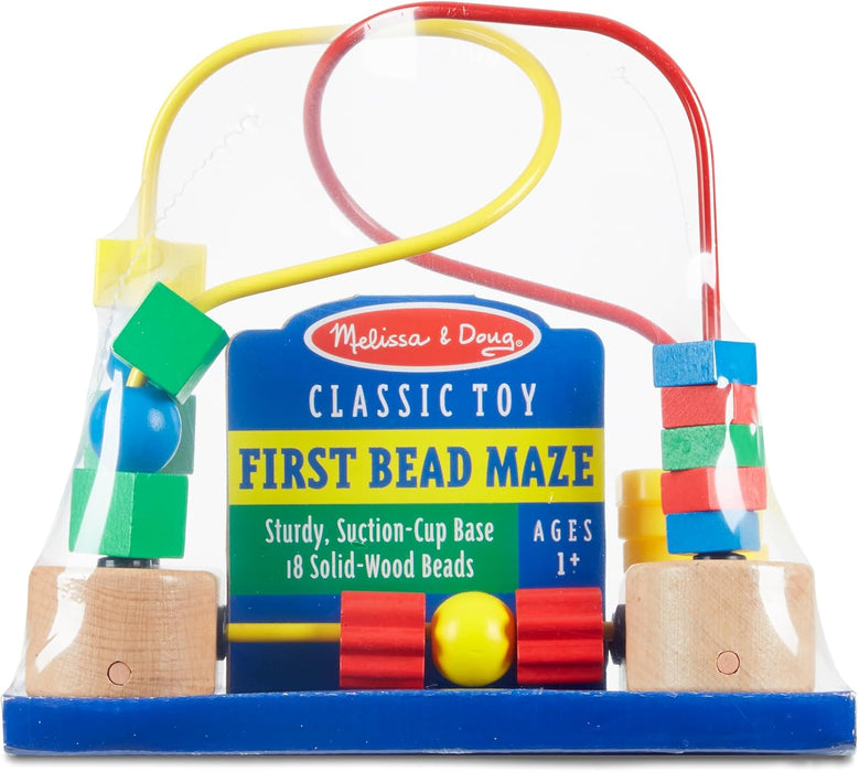 Melissa & Doug First Bead Maze - Wooden Educational Toy