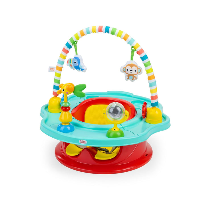 Bright Starts 3-in-1 SuperSeat Playful Paradise, Baby Activity Seat with Toys