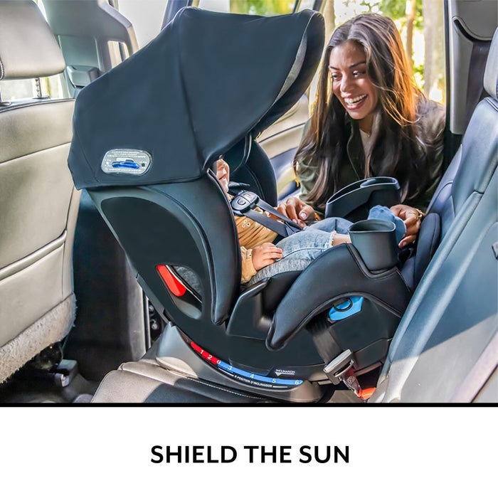 Evenflo All4Stages Slim 4-in-1 Convertible Car Seat with Canopy (Howell Black)
