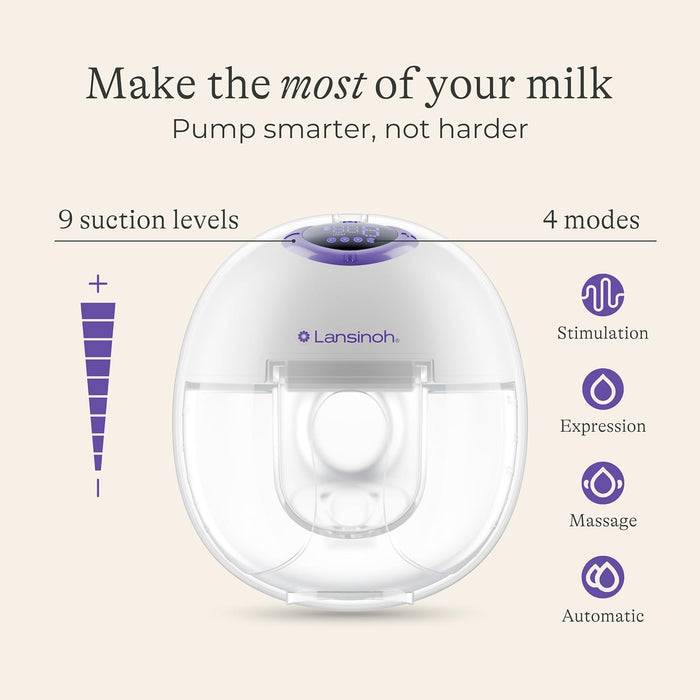 Lansinoh Discreet Duo Wearable and Hands-Free Breast Pump