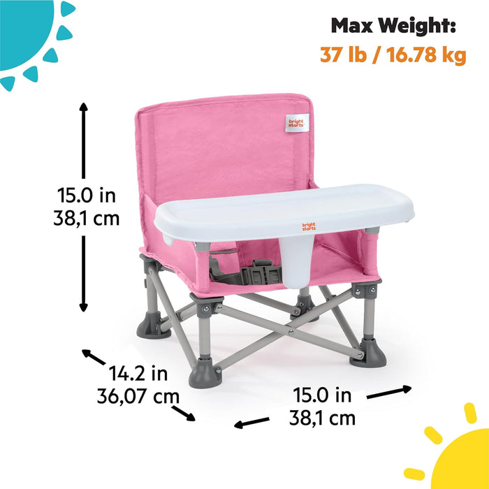 Summer Infant by Bright Starts Pop n Sit Portable Booster - Pink