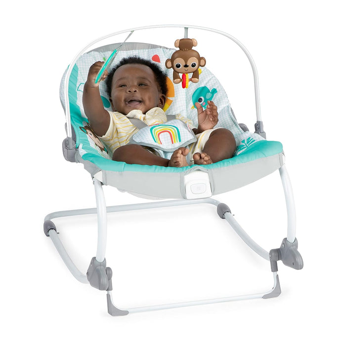 Bright Starts Wild Vibes Infant to Toddler Rocker with Vibrations