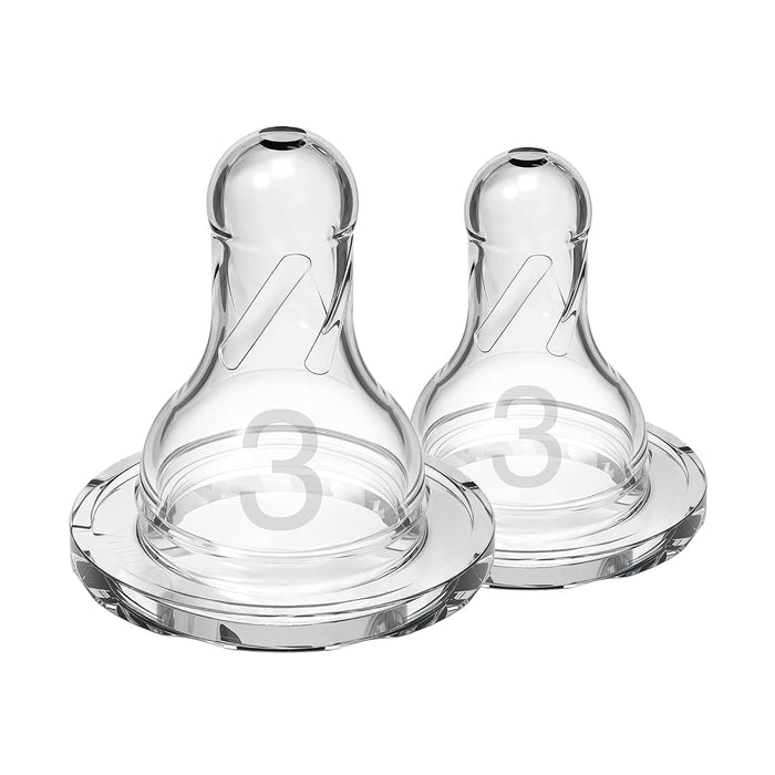 Dr Brown's Level 3 Narrow/Standard Silicone Nipples (2-Pack)