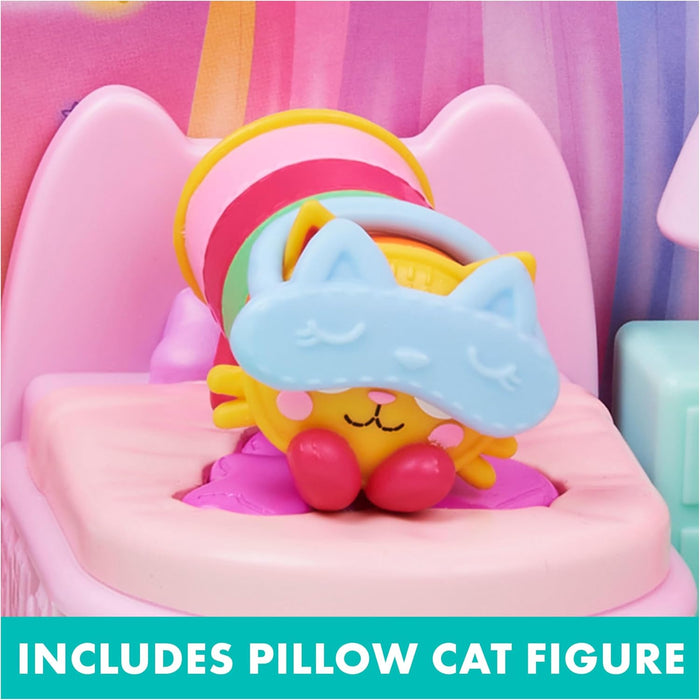 Gabby’s Dollhouse, Sweet Dreams Bedroom with Pillow Cat Figurine