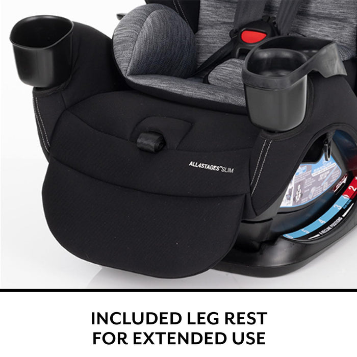Evenflo All4Stages Slim 4-in-1 Convertible Car Seat with Canopy (Howell Black)