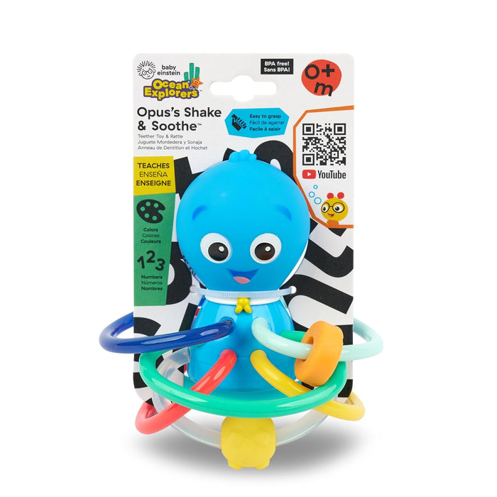 Baby Einstein Ocean Explorers Opus’s Shake & Soothe Teether Toy & Rattle