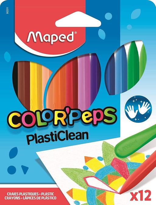 Maped Crayons 12ct Plasticlean Color'Peps - Preggy Plus