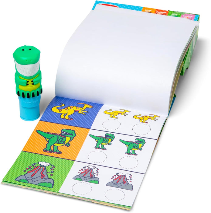 Melissa & Doug Sticker Wow!™ 24-Page Activity Pad and Sticker Stamper, Dinosaur, 300 Stickers