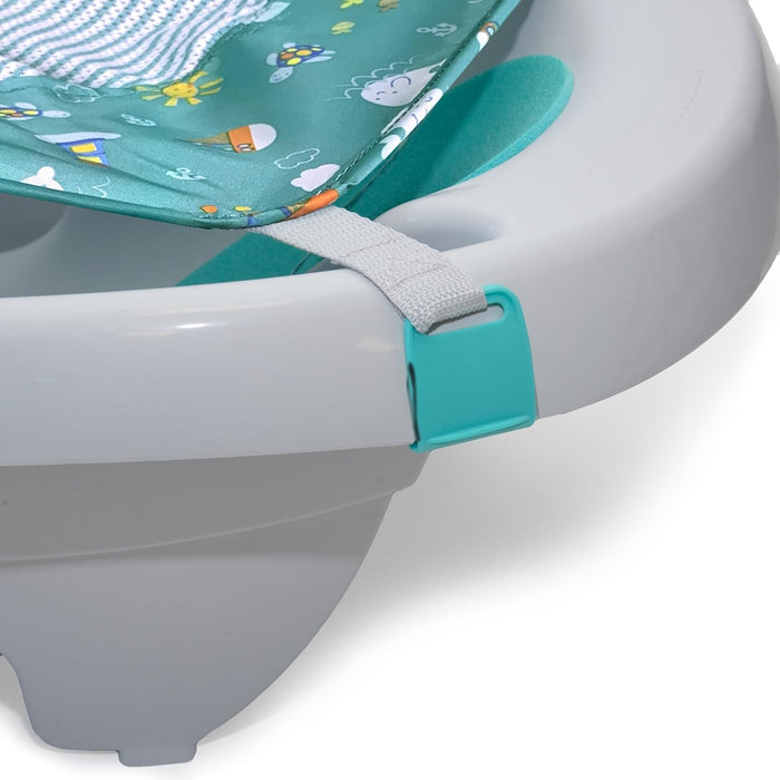 Ingenuity Comfy Clean Deluxe Newborn to Toddler Baby Bathtub, 3-in-1 with Removable Sling, Grey