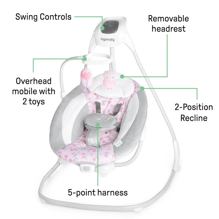 Ingenuity SimpleComfort ™ Compact Soothing Swing - Cassidy ™