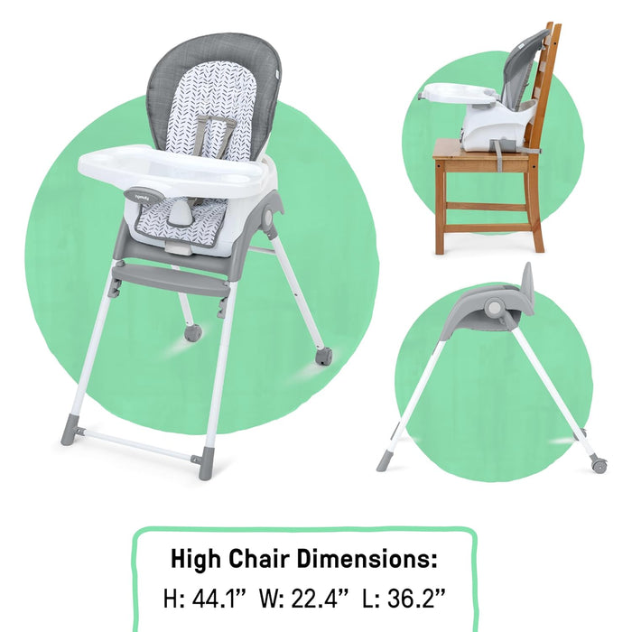 Ingenuity Trio Foldaway 6-in-1 Baby High Chair - Endless Blossoms
