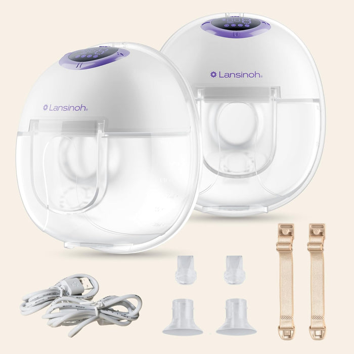 Lansinoh Discreet Duo Wearable and Hands-Free Breast Pump