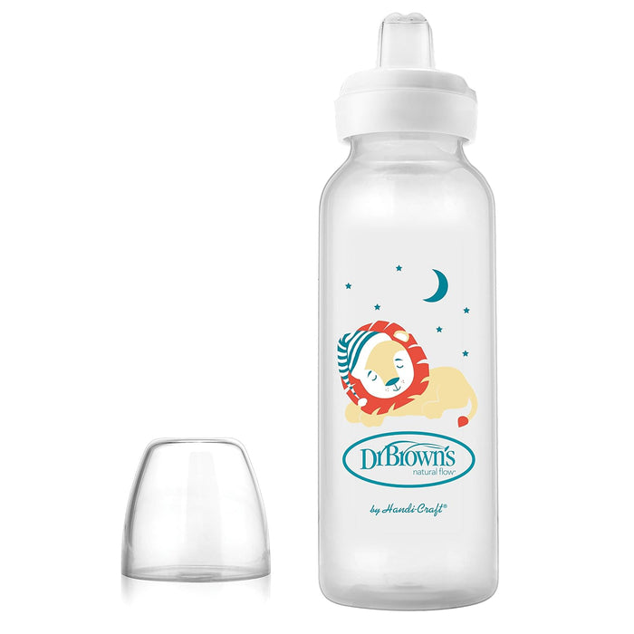 Dr. Brown’s® Milestones™ Narrow Sippy Bottle, 8oz/250mL, 6m+, Lion