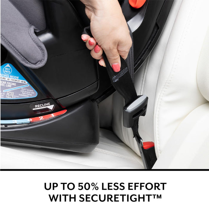Evenflo All4Stages Slim 4-in-1 Convertible Car Seat with Canopy (Howell Black)