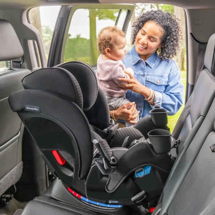 Evenflo All4Stages Slim 4-in-1 Convertible Car Seat (Baldwin Grey)