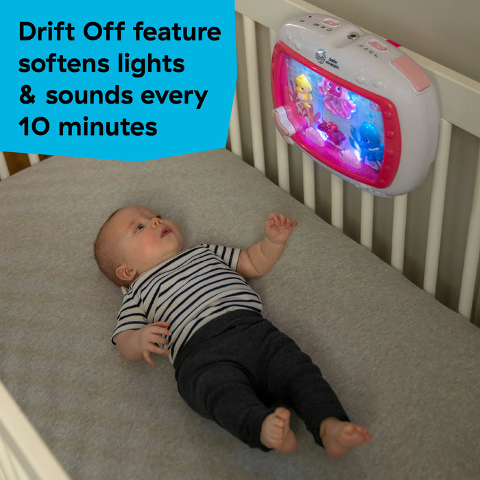 Baby Einstein Sea Dreams Soother Musical Crib Toy and Sound Machine - Pink