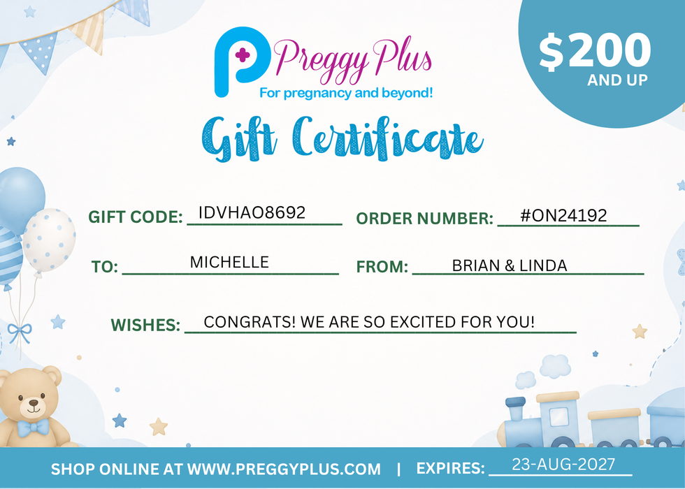 Gift Certificate - Baby Boy B