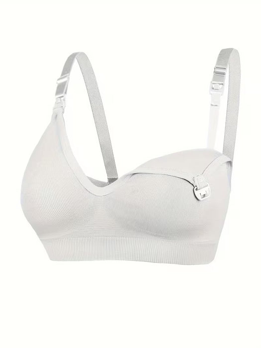 The ComfortFit Nursing Bra - XL, Set of 3 (Black, White, Wine Red)