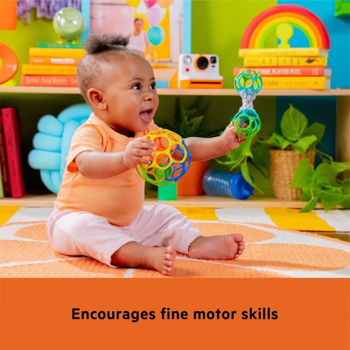 Bright Starts Grasp the Day Easy-Grasp Oball Gift Set, Ball and Rattle Toys