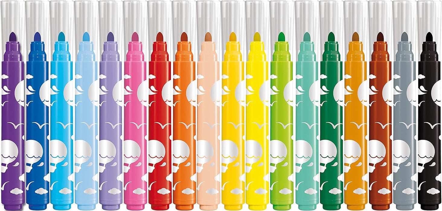 Maped Jumbo Early Age Pack of 24 Felt Tip Pens - Preggy Plus