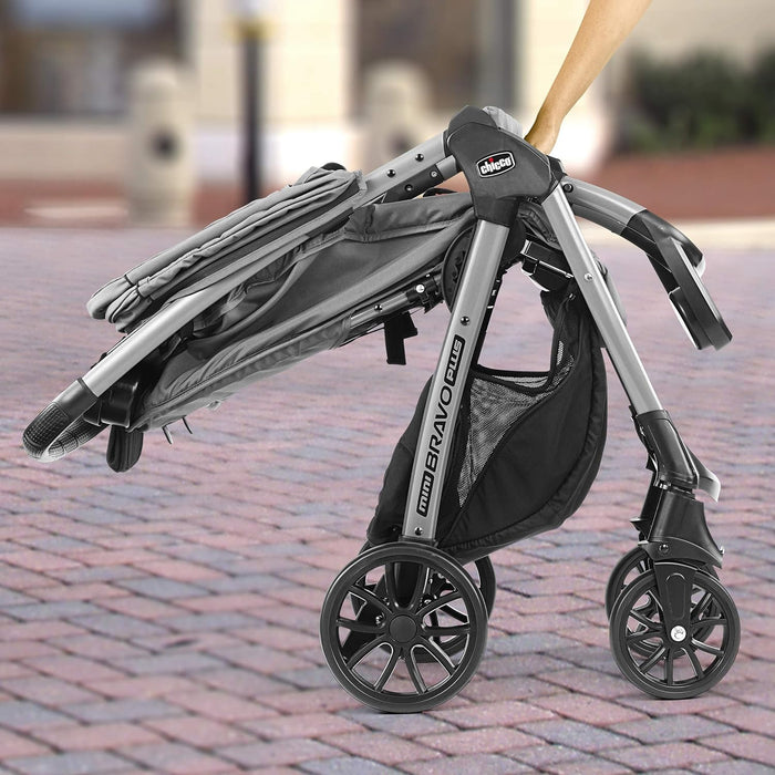 Chicco Mini Bravo Plus Travel System - Slate