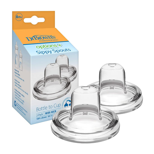 Dr. Brown's Replacement Bottle Sippy Spouts (for Wide-Neck bottles), 2 pack - Preggy Plus