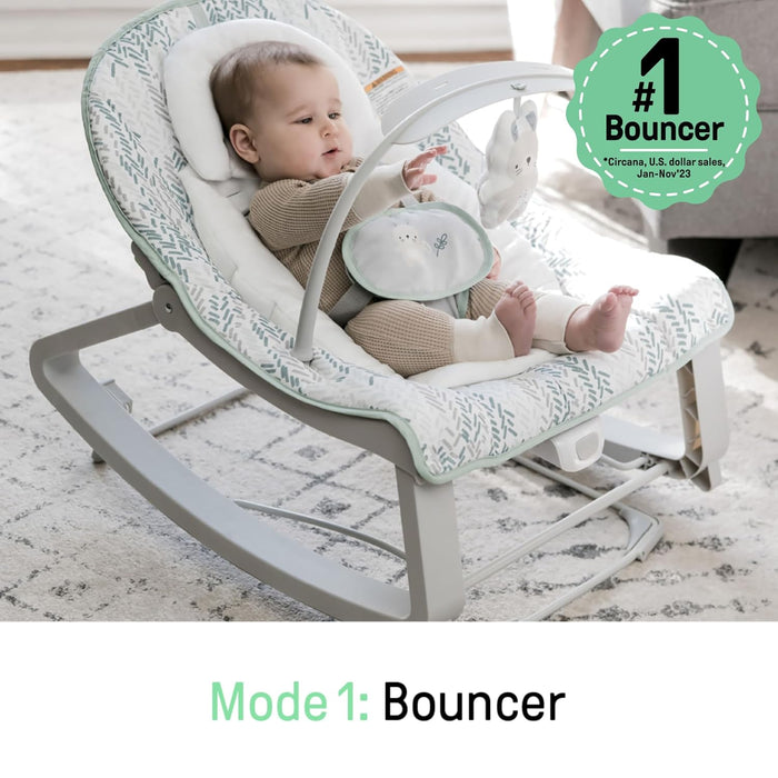 Ingenuity Keep Cozy 3-in-1 Grow with Me Bouncer & Rocker - Spruce