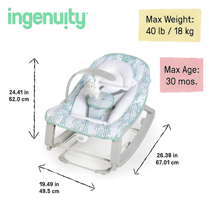 Ingenuity Keep Cozy 3-in-1 Grow with Me Bouncer & Rocker - Spruce