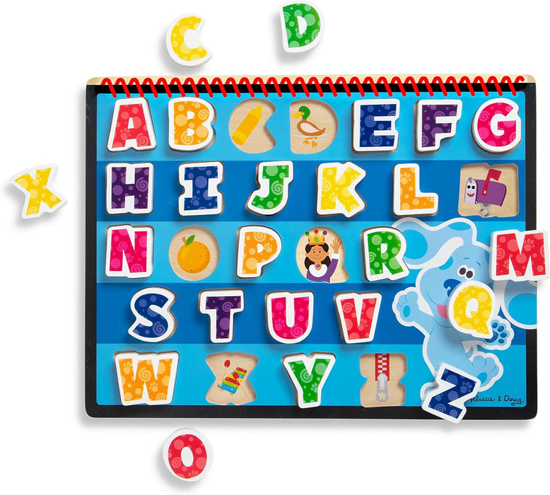 Melissa & Doug Blue's Clues & You! Wooden Chunky Puzzle - Alphabet (26 Pieces)