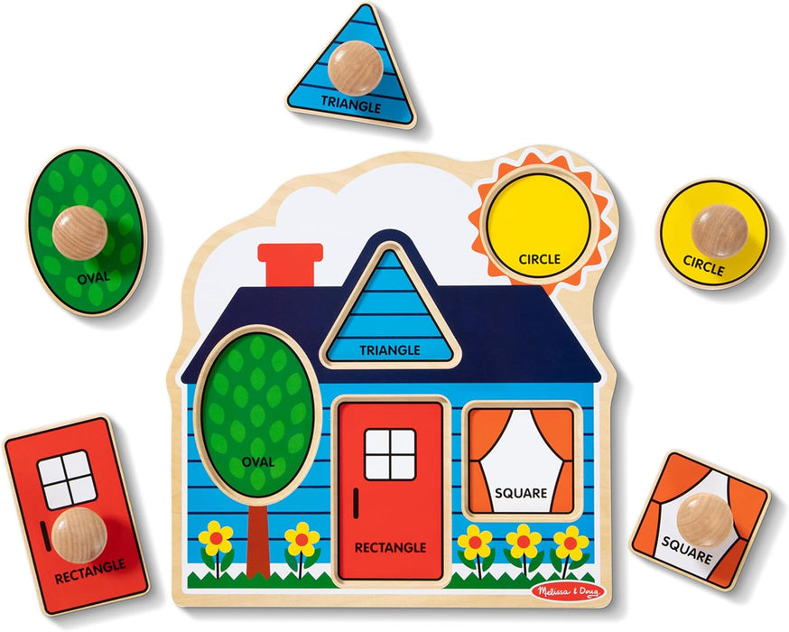 Melissa & Doug First Shapes Jumbo Knob Wooden Puzzle