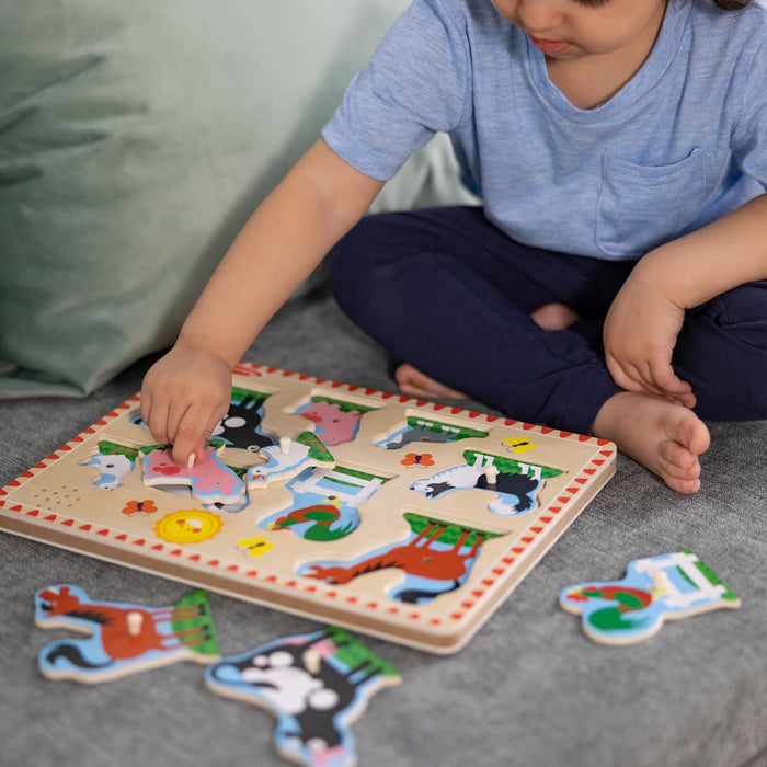 Melissa & Doug Farm Animals Sound Puzzle