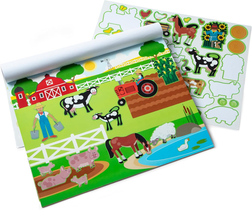 Melissa & Doug Reusable Sticker Pad: Habitats - 150+ Reusable Stickers