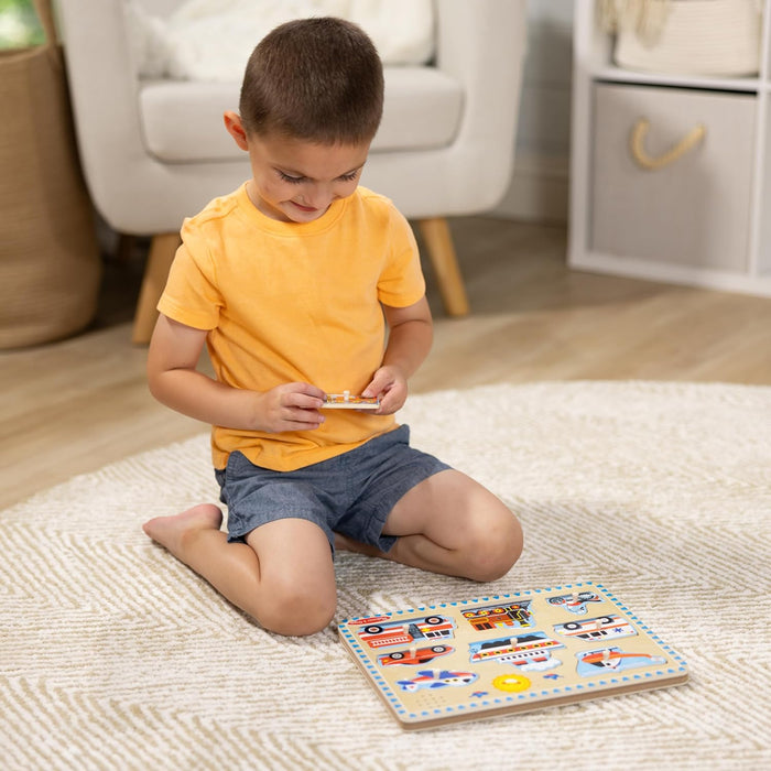 Melissa & Doug Vehicles Sound Puzzle