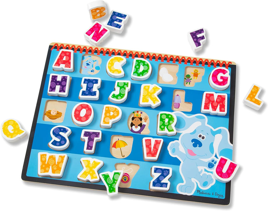 Melissa & Doug Blue's Clues & You! Wooden Chunky Puzzle - Alphabet (26 Pieces)