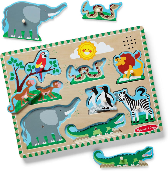 Melissa & Doug Zoo Animals Sound Puzzle