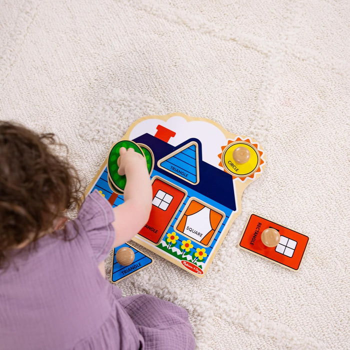 Melissa & Doug First Shapes Jumbo Knob Wooden Puzzle