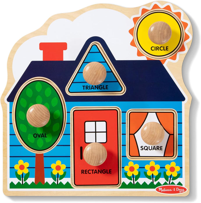 Melissa & Doug First Shapes Jumbo Knob Wooden Puzzle