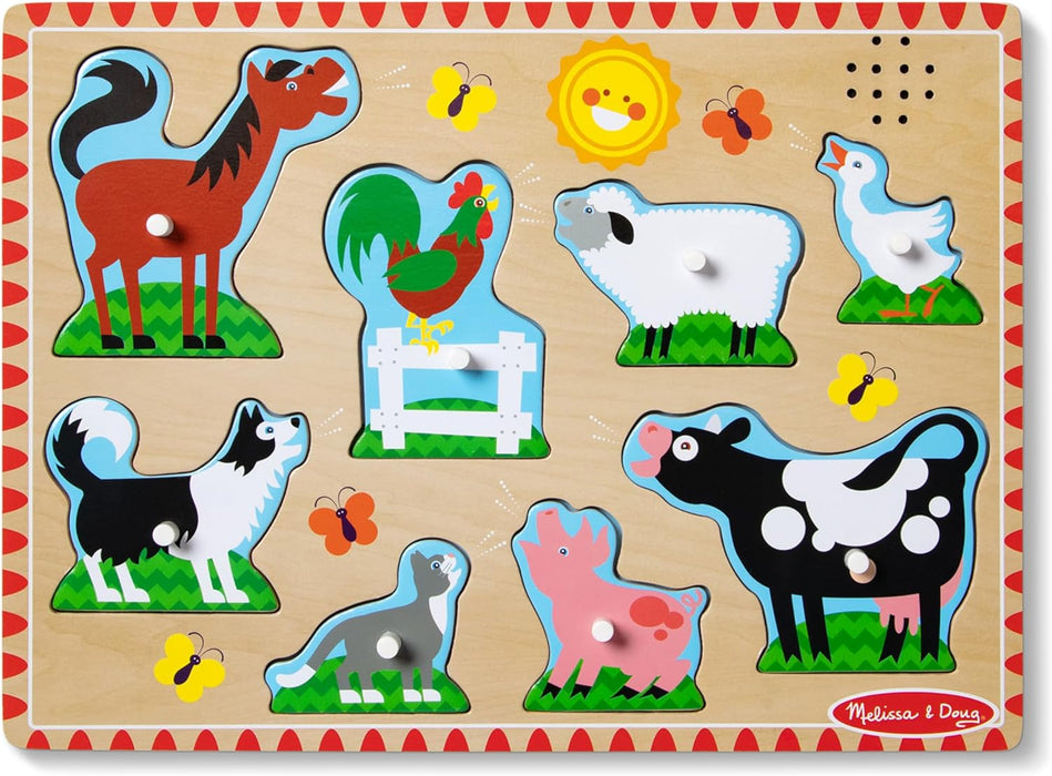 Melissa & Doug Farm Animals Sound Puzzle