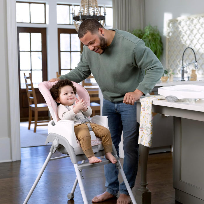 Ingenuity Trio Foldaway 6-in-1 Baby High Chair - Pink