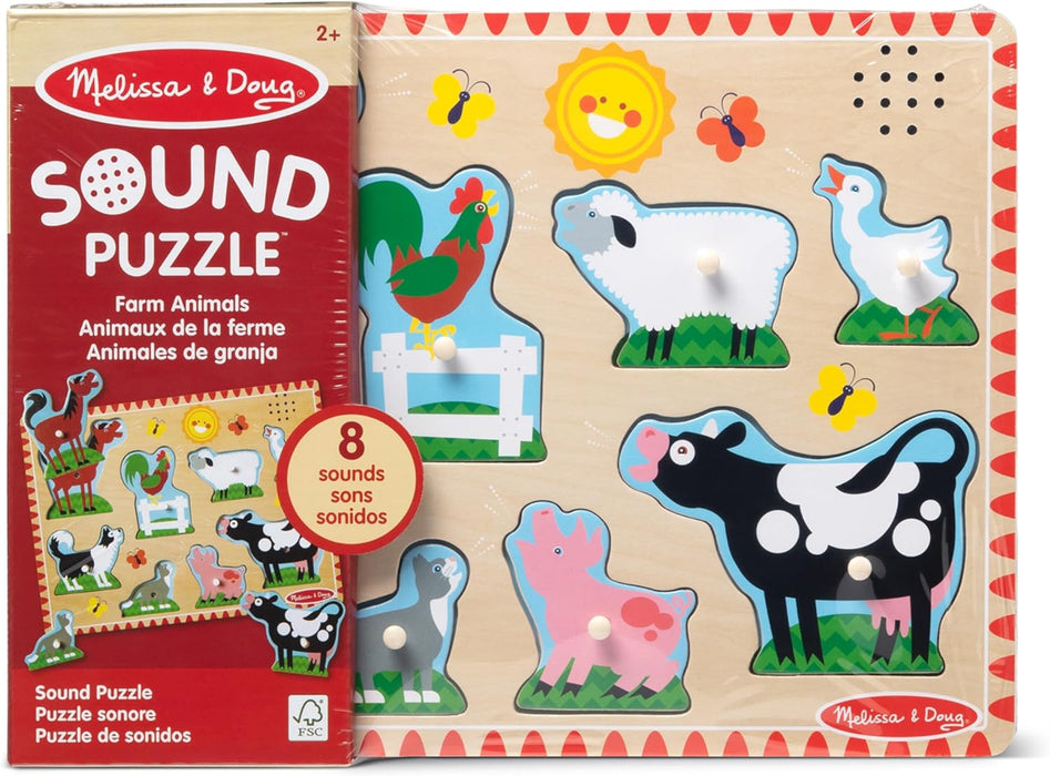 Melissa & Doug Farm Animals Sound Puzzle