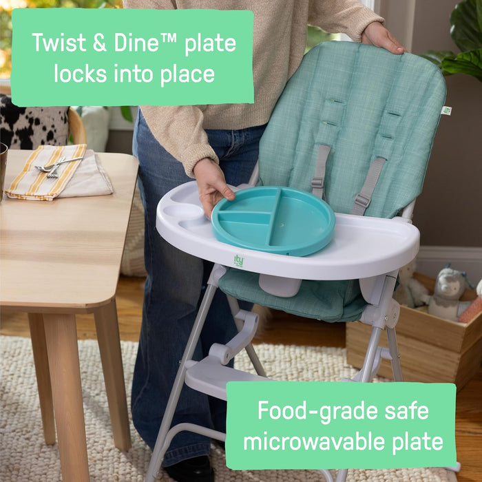 ity by Ingenuity Sun Valley Compact Folding High Chair (Teal)