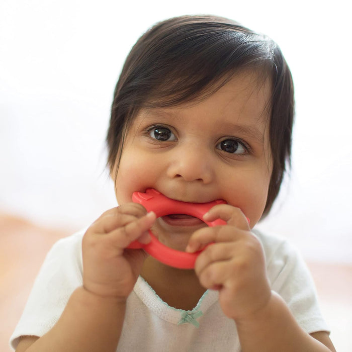 Dr. Brown's Flexees Friends Orange Fox Teether, Soft 100% Silicone, BPA Free