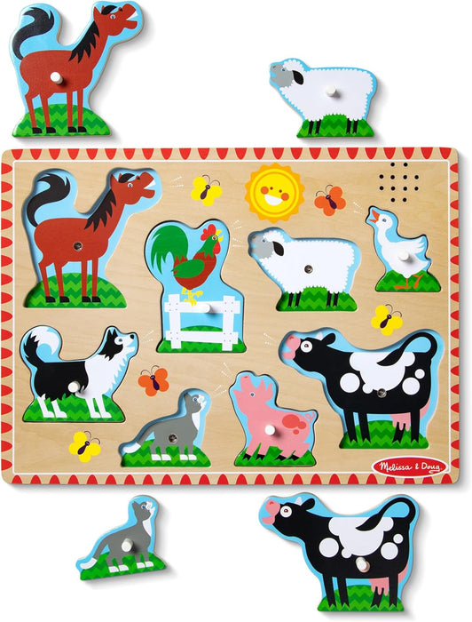 Melissa & Doug Farm Animals Sound Puzzle