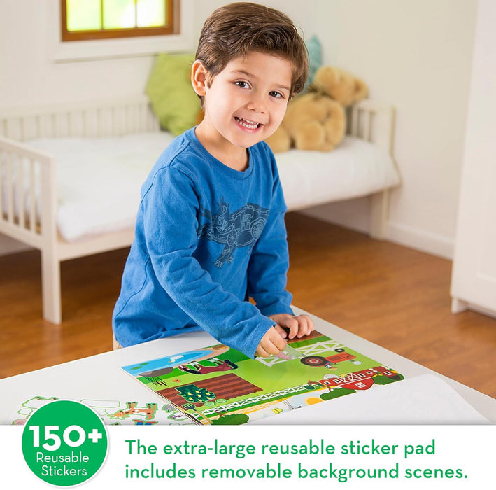 Melissa & Doug Reusable Sticker Pad: Habitats - 150+ Reusable Stickers